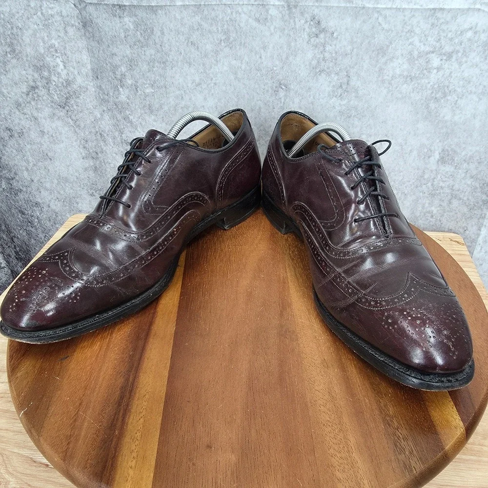 Johnston & Murphy Limited Dress Shoes Mens 10.5 D/B Brown Leather Wingtip‎